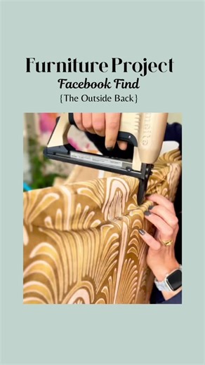 Part 7 - Transforming My Armchair Facebook Find ✂️ Today I’m working the upholstery on the outside of the armchairs. Fixing a hessian down with staples in place onto the outside back and outside arms. Working on the outside back first, which is a little unusual normally I work on the outside arms first and finish with the outside back. Link in bio to access my online upholstery CLASSSES or download my Essential Upholstery Tool Kit for free! #upholstery #furnitureflip #beforeandafter #furniturema