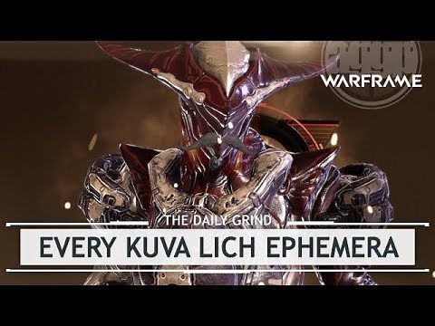 Warframe: Every Kuva Lich Ephemera & Elemental Progenitors [thedailygrind]
