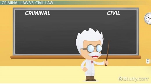Civil vs. Criminal Law | Case Example & Differences