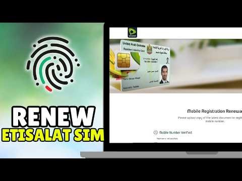 How To Renew Etisalat Sim Card Online Without UAE Pass (2026) - Update Emirates ID In Etisalat App
