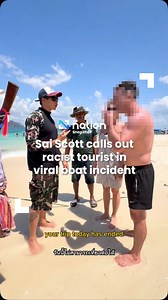 Sai Scott calls out racist tourist in viral boat incident . A viral clip shows Siranat “Sai” Scott, a Thai marine conservationist, confronting a foreign tourist who mockingly said “Ni hao” to him on a boat in southern Thailand—a racial slur often used to stereotype Asians. The incident occurred after the tourist’s boat broke down. Sai, who was onboard, immediately addressed the behavior and ordered the boat to return to shore so the issue could be properly addressed. . He later posted the video 