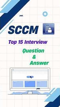 SCCM Interview Question and answers #sccm #sccminterview
