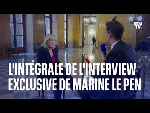 L'intégrale de l'interview exclusive de Marine Le Pen sur BFMTV