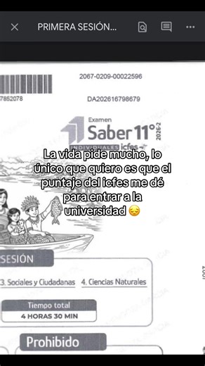 El que no le de like no sacará buen puntaje 😔 #icfes #icfes2026 #parati #estudio #prom2026