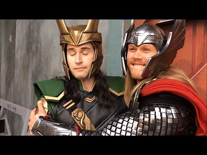 Meeting Thor and Loki at Disneyland