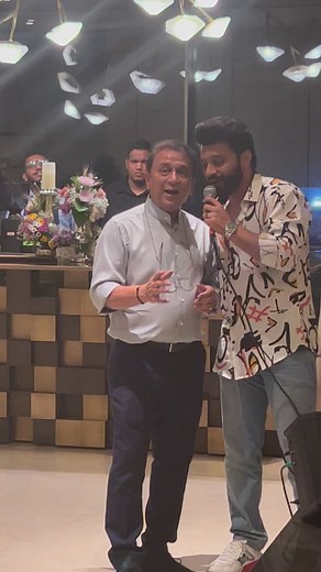 Was so much fun making the cricket legend Sunil Gavaskar sing this old classic song ❤️ | Rahul Vaidya