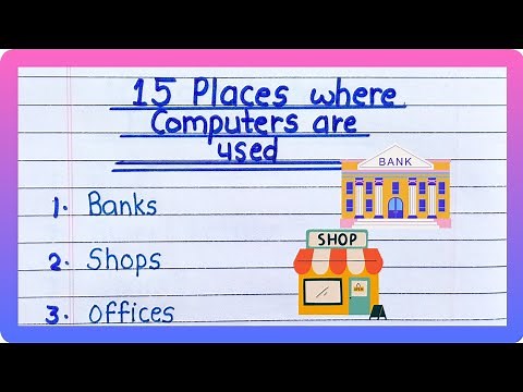 15 places where computers are used || Different Places where computers are used ||