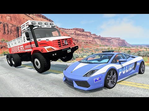 Crazy Police Chases #143 - BeamNG Drive Crashes | CrashBoomPunk