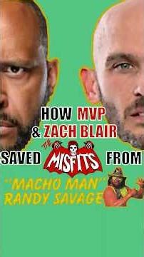 MVP and Zach Blair save the Misfits from Mach Man Randy Savage #wrestling #riseagainst #aew #wwe
