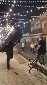 Toro 🐃 de fuego🔥 Fiestas "María Auxiliadora" (Pozo Del Camino) #IslaCritina #Huelva #andalucía | El Mar De Isla Cristina
