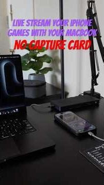 How to Mirror iPhone Games to MacBook for LIVE Streaming - OBS - No Capture Card