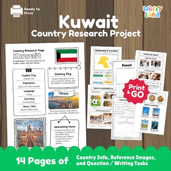 Kuwait Country Study | Middle East Geography | Research Project | Activity