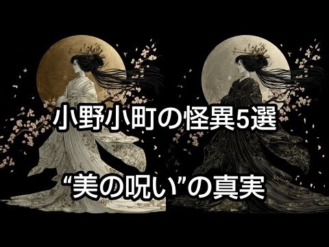 小野小町の怪異5選──“美の呪い”の真実