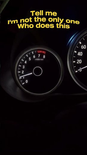 Don't rush after starting your car. ⏳🚗 Let the RPM settle before you drive. Only Men's will DO this