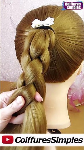 How to: 4 Strand 3D Braid Tutorial #shorts