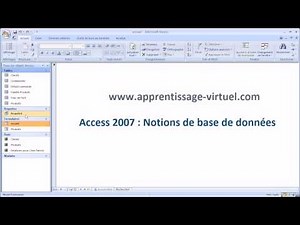 Access -Notion de bases de données