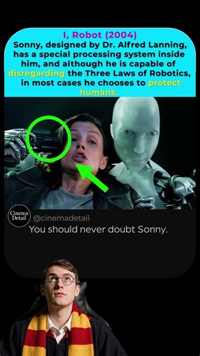 The Sonny detail in the movie I, Robot