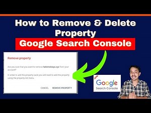 How to Remove & Delete property from google search console | Remove Domain Property 2022