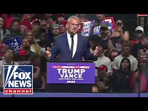 RFK, Jr. joins Trump on stage: Don't you want a president who will make America healthy again?
