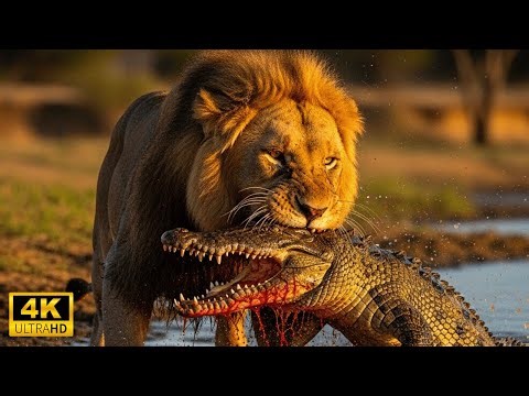 WILD LIFE AFRICAN DELTA | Crocodile Ambush: Crossing the River Means Death
