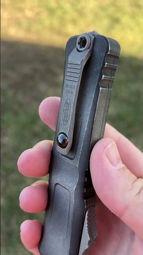 Microtech Combat Troodon Gen III OTF (weathered metal 4" M390 Tanto Apocalyptic) #microtechknives