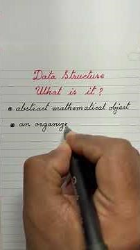 Definition | Data Structure | Algorithm | Computer programming | Computer Science and Engineering