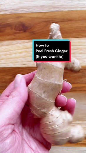 Easy Way to Peel Fresh Ginger | Cooking Tips