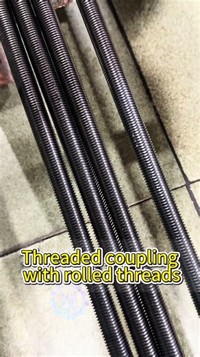 Threaded coupling with rolled thread#threadrollingmachine#knurlingmachine#threadrollingwheel#machine
