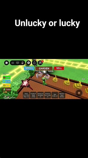 unlucky or lucky grow a garden Roblox egg opening