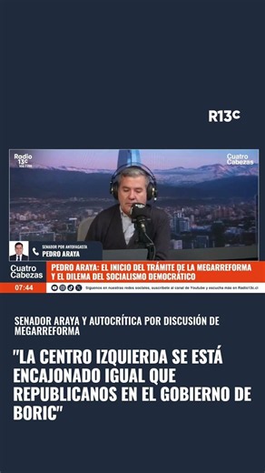 "La centro izquierda se está encajonado igual que Republicanos en el gobierno de Boric"