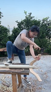 Amazing Handmade Chinese Coat Rack! Full Process from Raw Wood to Art 🪓 #WoodArt #TraditionalCraft #DIYProjects | Ling Li