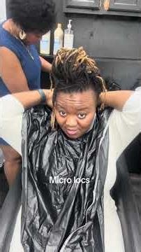 Micro locs maintenance. #fyp #youtubeshorts #microlocs #dreadlocks #naturallocs #diy #diyhairstyle