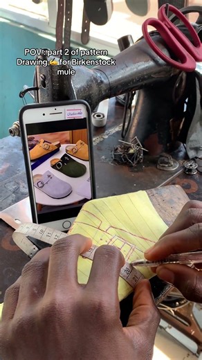 POV : part 2 of pattern drawing ✍️ #handcraftedshoes #trending #shorts #viral #shoemaking #youtube