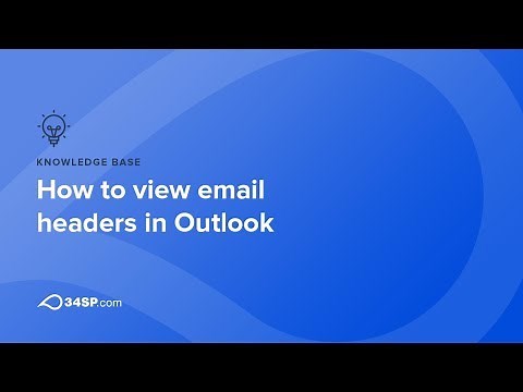 How to view email headers in Outlook