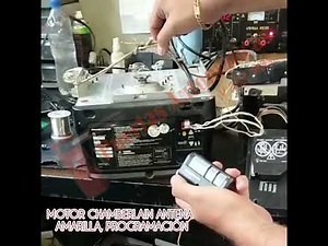 PROGRAMACION CONTROL CHAMBERLAIN EN MOTOR ANTENA AMARILLA