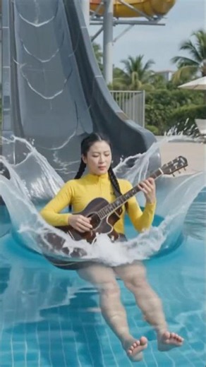 Gravity's song｜滑水道上的指彈墜落 #WaterSlideMusic #ExtremeFingerstyle