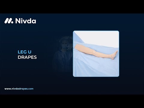 Nivda Leg U Drape | Leg U Disposable Drape | Surgical Leg U Drape | Orthopedic Drape