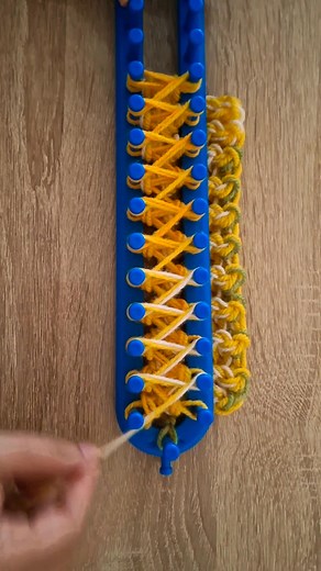 Knitting loom for beginners step by step #knitting #crochet #scarf #knitting_loom_eljammari #hat | Knitting loom scarf
