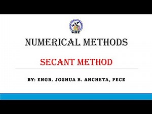 Numerical Methods | Secant Method | With Calculator Technique