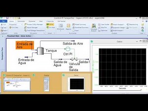 Control PI en Hysys usando Modo Dinámico. PI Control in Hysys using Dynamics Mode.
