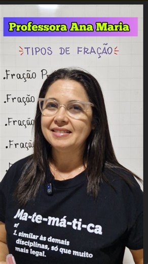 Ana Maria / PROFª DE MATEMÁTICA on Instagram: "💟 Tipos de fração 😊 * Fração Própria: Quando o numerador é menor que o denominador. * Fração Imprópria: Quando o numerador é maior que o denominador. * Fração Aparente: Quando o numerador é múltiplo do denominador. * Fração Mista: Quando é formado por um número inteiro e uma fração. * Fração Equivalente: Duas ou mais frações são Equivalentes, quando representam a mesma quantidade. . . . #matemática #ensino Se esse vídeo te ajudou, curta e comparti