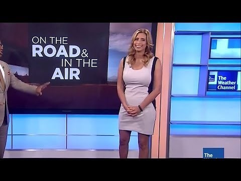 Stephanie Abrams in tight white/black dress 07-25-13 (1080p)