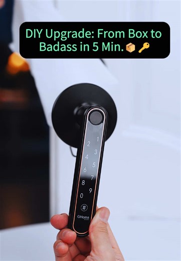 A few simple steps to install. 🔧Four keys in one. ✌️🔢📱🗝️It‘s the democratization of smart access — simple, inclusive, utterly reliable. ✨The GHome Smart Lock is your toolkit. 👇#smartlock #ghome #tiktokshopholidayhaul #smarthome #homeimprovement