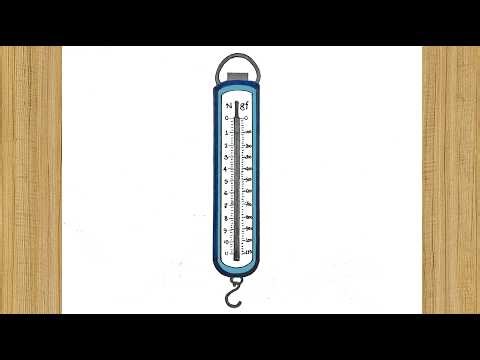 Spring Balance Drawing ⚖️ | How to Draw Spring Balance Diagram Easy ➰