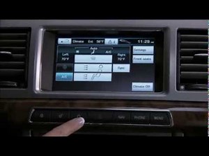 How To Operate the Jaguar XF Touch-screen System