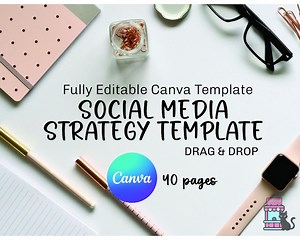 Editable Social Media Marketing Proposal Template | Canva, 40 Pages - Etsy