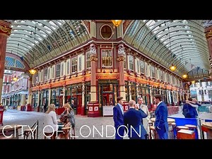 London, Great Britain | Walking Tour around the City of London Streets - October 2021 [4K HDR]