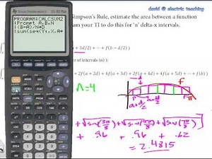 Calculus - TI Programming: Midpoint & Simpson's Rules Part 3