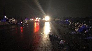 Large, dangerous tornado strikes near Dayton