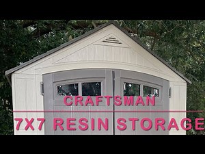 CRAFTSMAN 7X7 RESIN STORAGE SHED #craftsman #storage